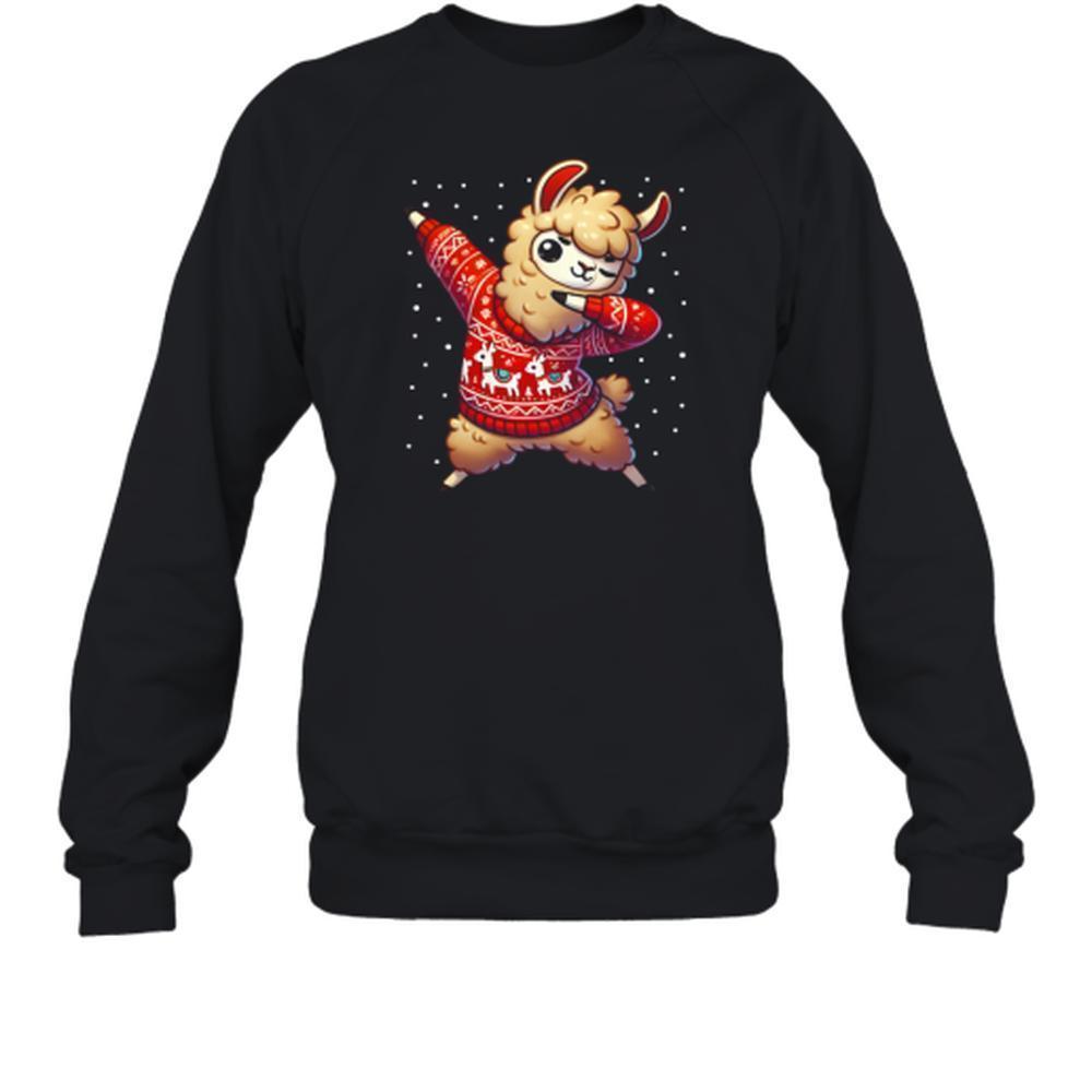 Christmas Llama Lover Cute Alpaca Animal Ugly Sweater Holiday Funny Sweatshirt